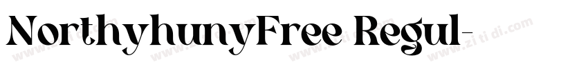 NorthyhunyFree Regul字体转换